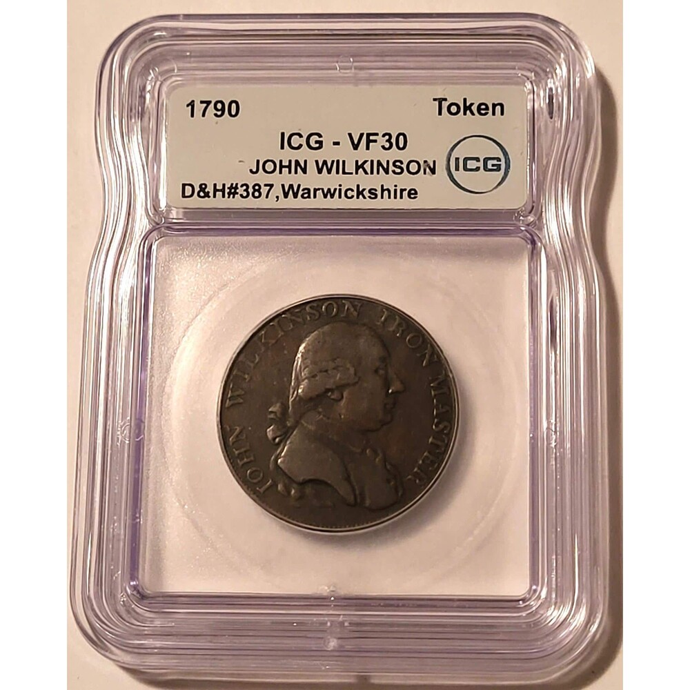 Great Britain 1790 Conder Token Warwickshire John Wilkinson D&H-387 VF30 ICG